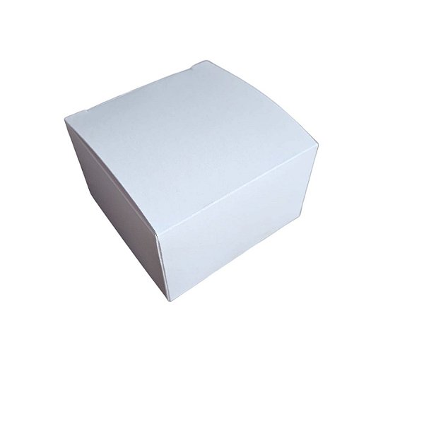 10un. Caixa MIni com berço 6,5x6,5x4cm - Branco