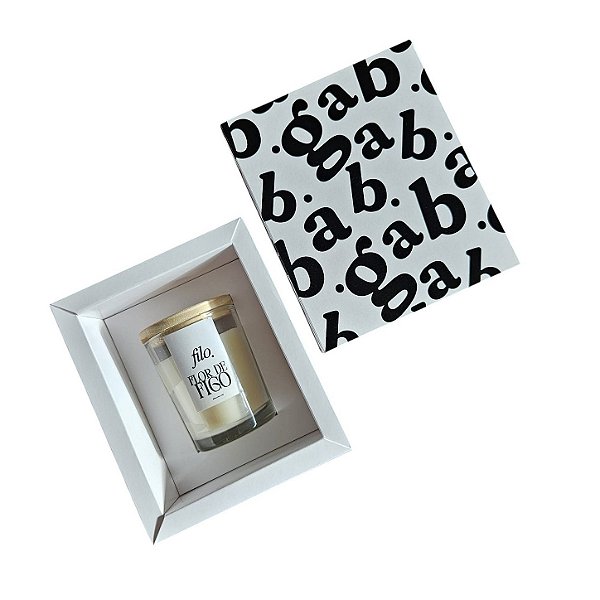 Caixa Borda 1 VELA DE 70G COM TAMPA - PERSONALIZE