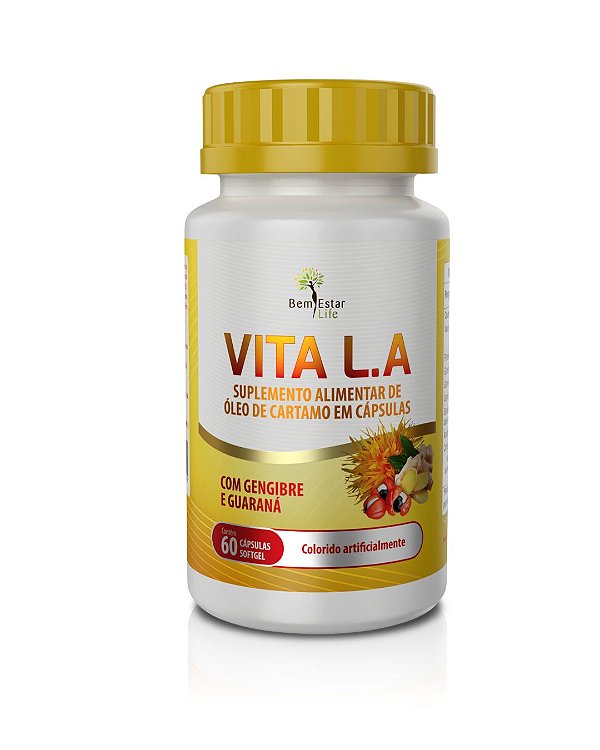Vitalife Óleo de Cártamo com Gengibre e Guaraná da Bem Estar Life