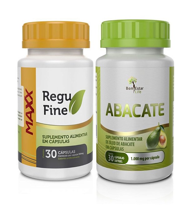 Regu Fine Maxx Termogênico 7x mais potente + Óleo de abacate 30 cápsulas Bem Estar Life