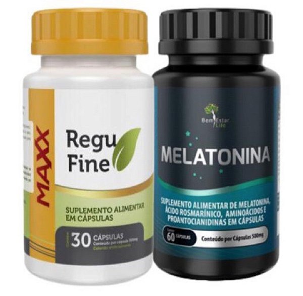 Regufine Maxx e Melatonina com Triptofano da Bem Estar Life