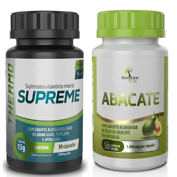 Supreme Thermo e Óleo de Abacate Bem Estar Life