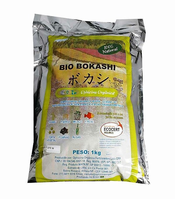 Bokashi Adubo Orgânico Farelado Completo - Bio Bokashi - 1kg