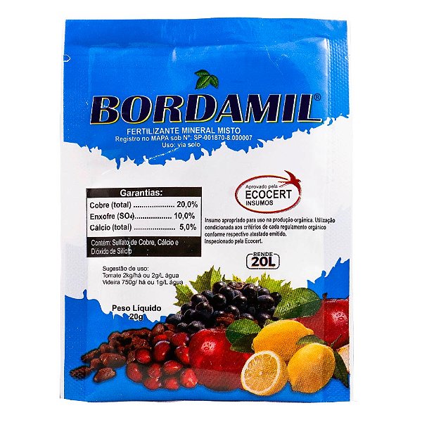 Bordamil Calda Bordalesa Pronta - (Bordasul) - 20 gramas
