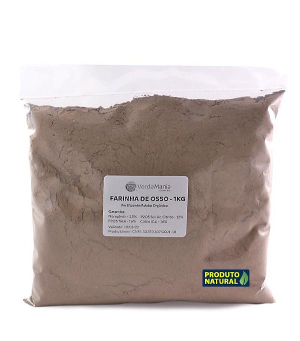 Farinha de Osso - Adubo Orgânico - 1kg