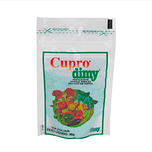 Cupro Dimy 30g - Contra Fungos Fertilizante Mineral (Sulfato de Cobre)