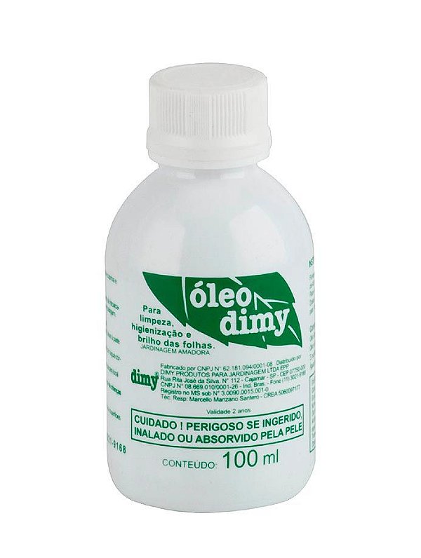 Óleo Dimy 100ml - Combate Cochonilhas e Pulgões, dá Brilho e Limpa Folhas