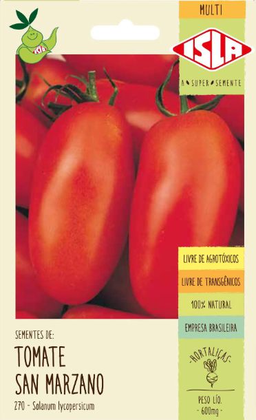 Sementes de Tomate San Marzano Italiano - 250 mg - Isla