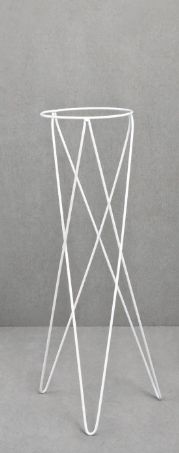 Tripé Metal Branco para Vaso 04 - 60cm - Raiz