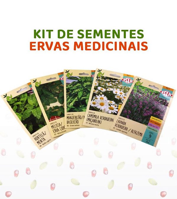 Kit de Sementes com Ervas e Temperos Variadas - Isla