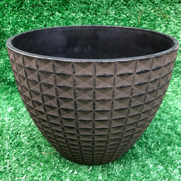 Vaso Nanda Ferruge 22x17cm - Plástico Pedra Artificial TS Brasil