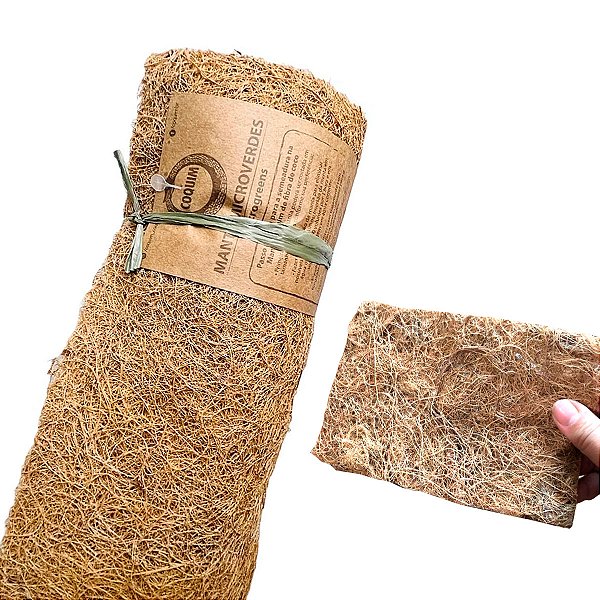 Manta de Fibra de Coco para Microverdes 1 x 1m x 6mm - Coquim