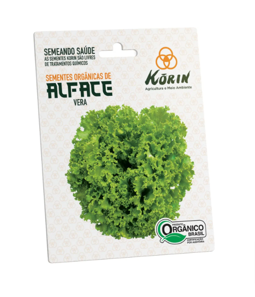 Sementes Orgânicas de Alface Vera - 0,05g - Korin