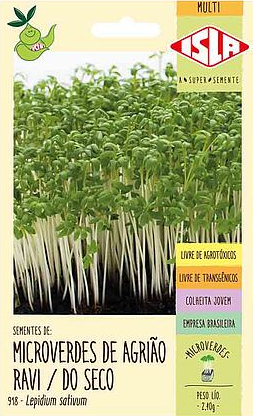 Sementes de Microverdes de Agrião Ravi do Seco 2,4g - Isla