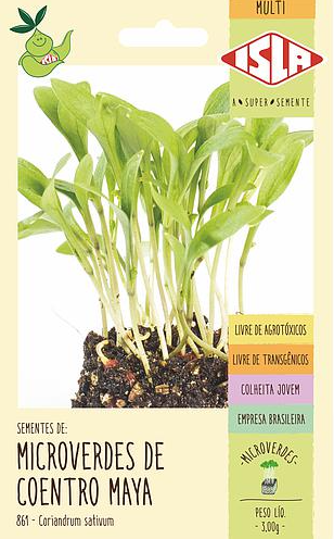 Sementes de Microverdes de Coentro Maya 3g - Isla