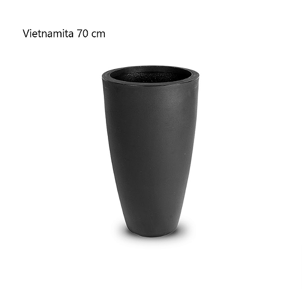 Vaso Vietnamita 70 Preto Absoluto - Vasap Design