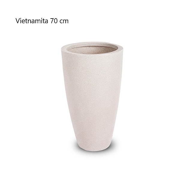 Vaso Vietnamita 70 Branco Mármore - Vasap Design