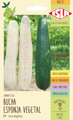 Sementes de Bucha Esponja Vegetal 2,50g - Isla