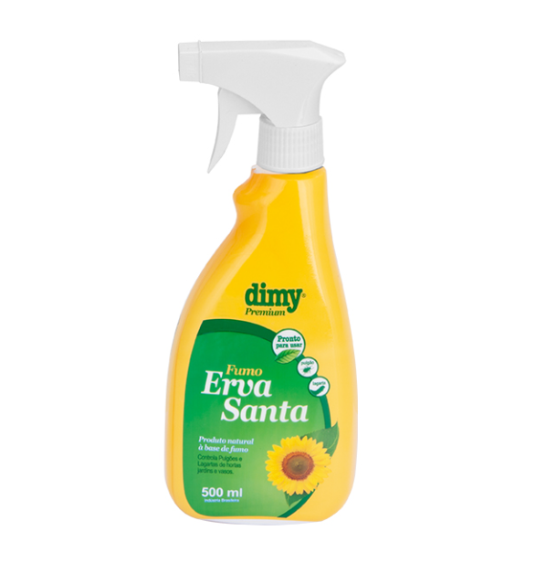 Erva Santa Dimy Pronto Uso - Combate Natural contra Pulgões e Lagartas - 500ml