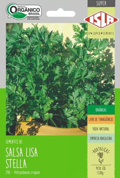 Sementes de Salsa Lisa Stella 2,80g - Orgânico Isla
