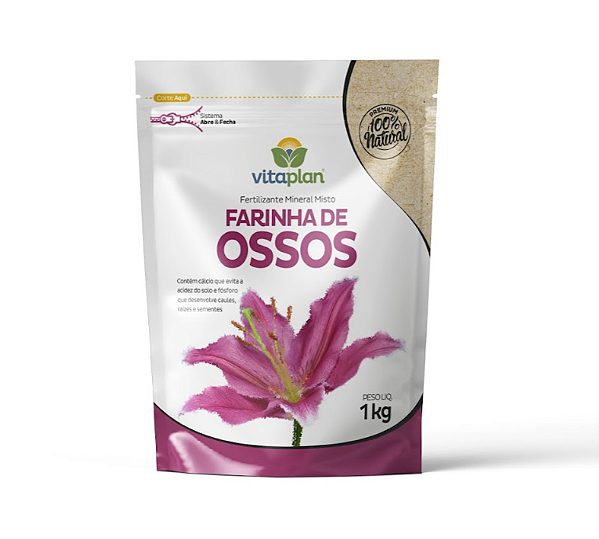 Adubo Natural Farinha de Ossos 1Kg Vitaplan