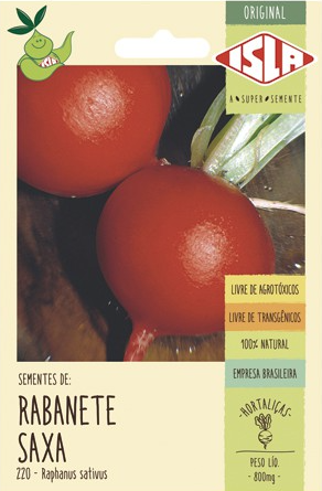 Sementes de Rabanete Saxa - 800mg - Isla Linha Original