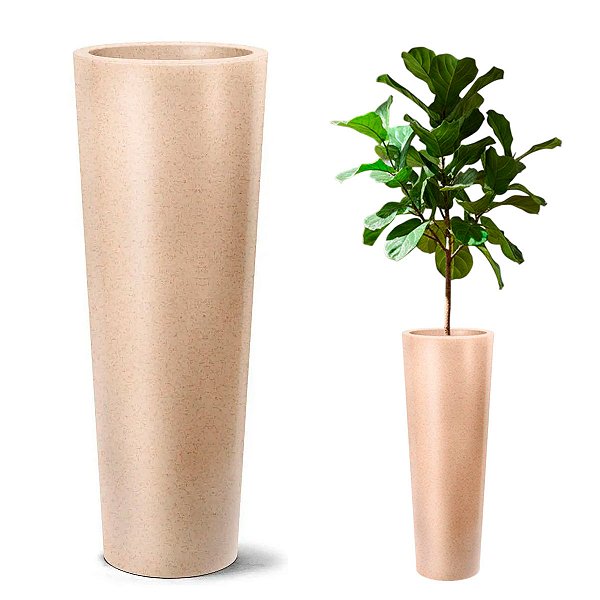 Vaso Classic Cone 85 Areia 52L - Terraza - Nutriplan
