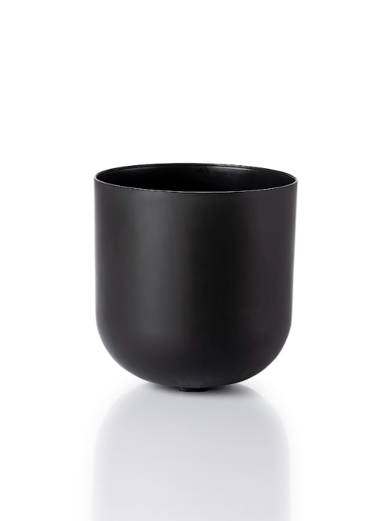 Cachepo N 4 Pote 17 - Coleção Due da Raiz - 18,5x17,5cm - Preto