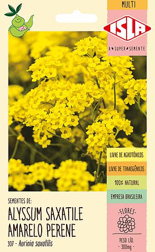 Sementes de Alyssum Saxatile Amarelo Perene 300mg - Isla Multi