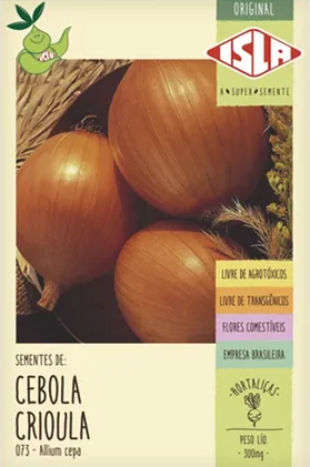 Sementes de Cebola Crioula 300mg - Isla Original