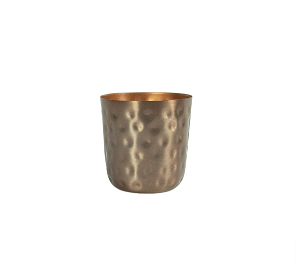 Cachepot Vaso Mayren Ouro Rose 7x7 PP - Metal - TS Brasil
