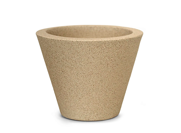 Vaso Petra Cone de Mesa 17 Areia - Terraza - Nutriplan