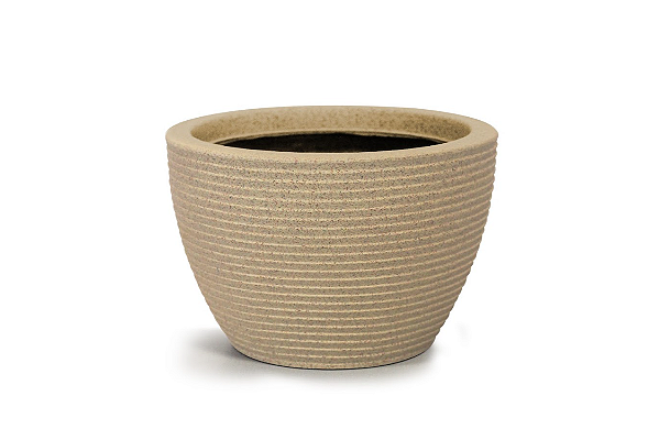 Vaso Riscatto Oval Baixo 14 Areia - Terraza - Nutriplan
