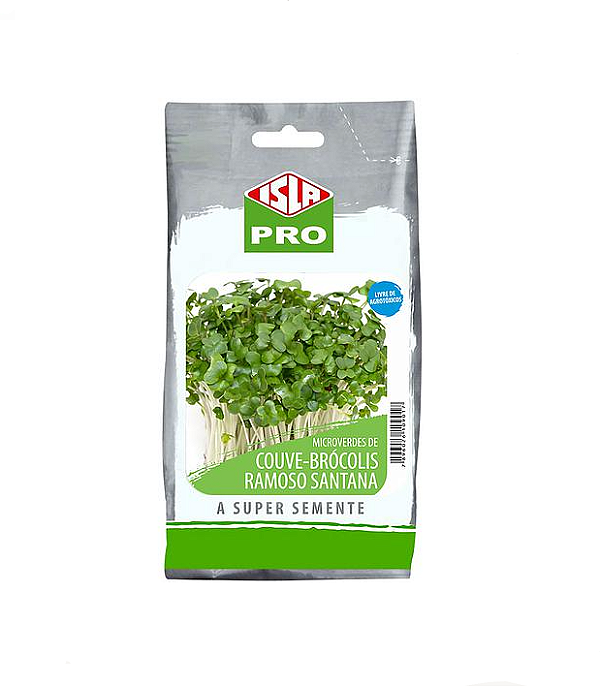 Sementes de Microverdes Couve-brócolis Ramoso Santana 100g - Isla PRO