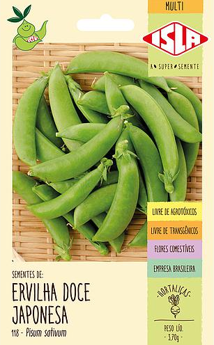 Sementes de Ervilha Doce Japonesa - 3,70g - Isla Multi