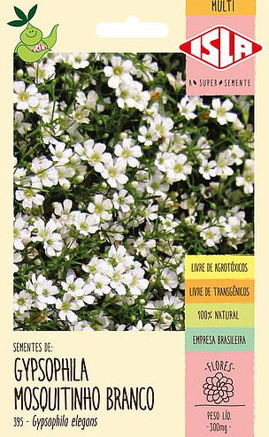 Sementes de Gypsophila Mosquitinho Branco 300mg - Isla Multi