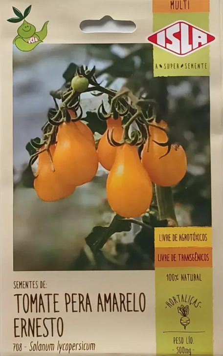 Sementes de Tomate Pera Amarelo Ernesto - 500mg - Isla Multi