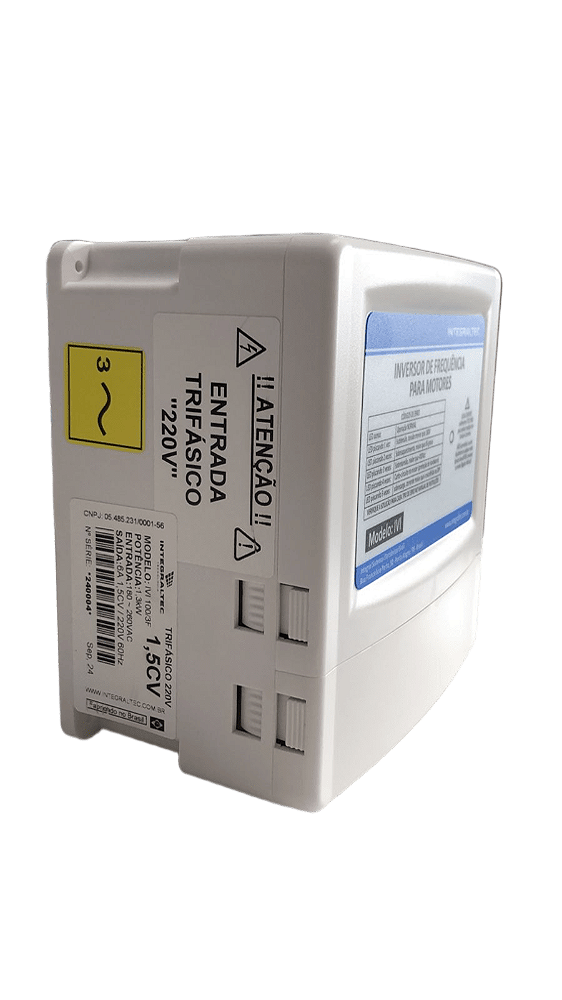 !! NOVO !! Inversor de Frequência Industrial "TRIFÁSICO" 1.5CV - Modelo IVI 102/3F 6A