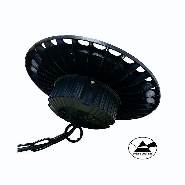 High Bay UFO 150W Linha Iron Pro Industrial 130lms/W Alto Fluxo