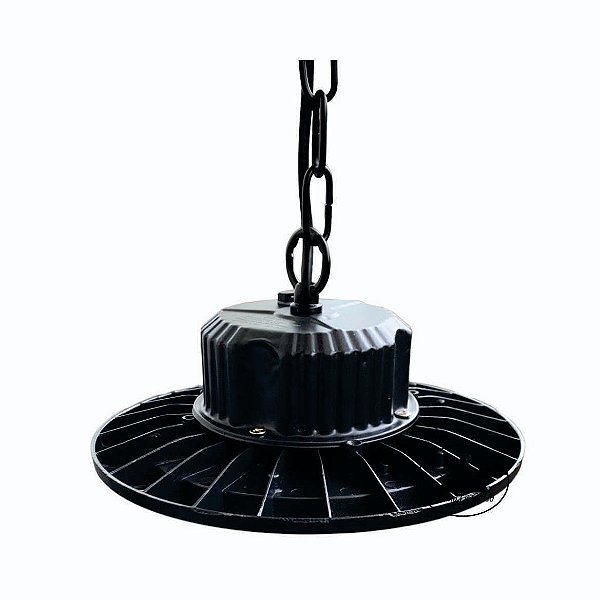 High Bay UFO 200W Linha Iron Pro Industrial 130lms/W Alto Fluxo
