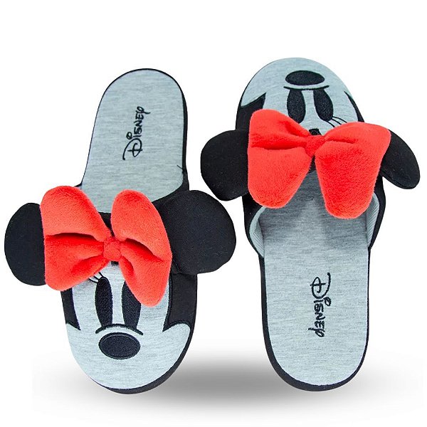 Pantufa Chinelo de Quarto Minnie Mouse Disney