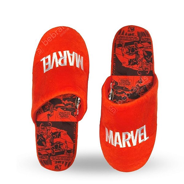 Pantufa Chinelo de Quarto Marvel Comics
