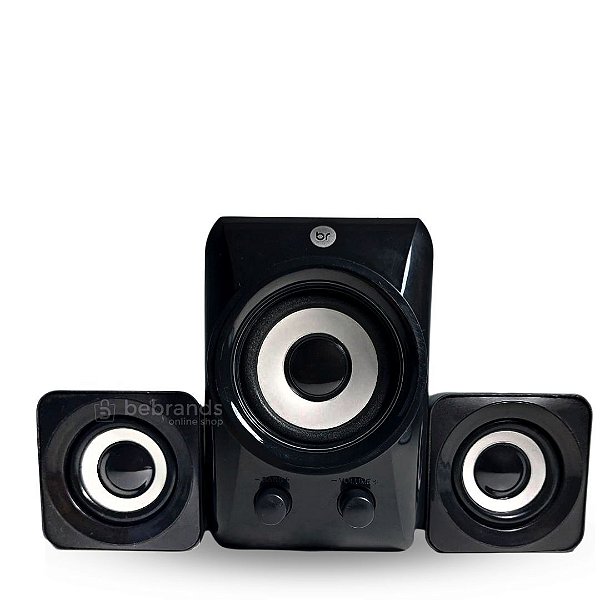 Mini Subwoofer Caixa De Som 5W 2.1 Usb Bright©