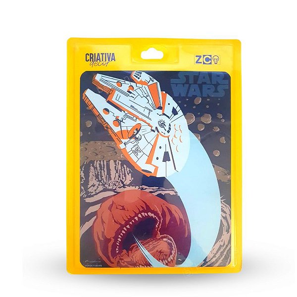 Quadro Decorativo Slim Metal Millennium Falcon Star Wars™