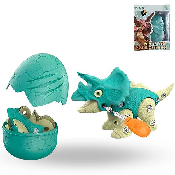 Ovo de Dinossauro Triceratops 15 cm