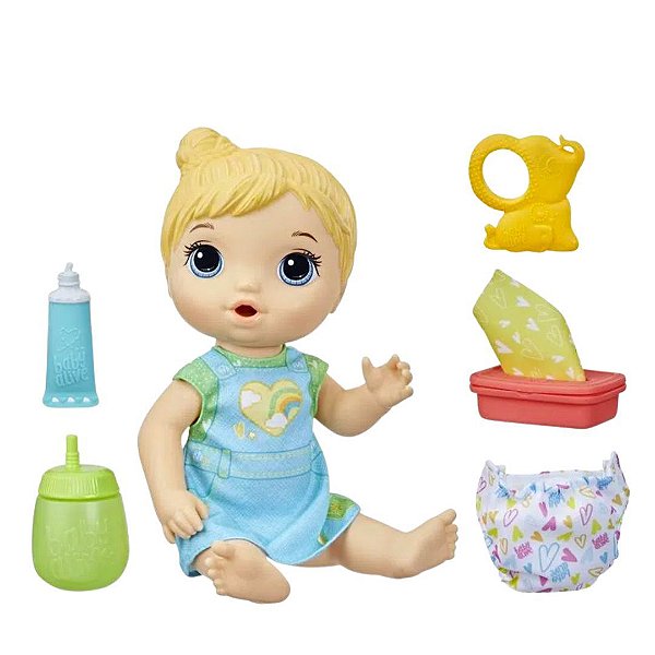 Boneca Baby Alive Fraldinha Divertida 30 cm - Cabelo Loiro Baby Alive®