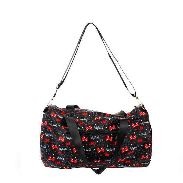 Bolsa Viagem Academia Preta Minnie Mouse ©Disney
