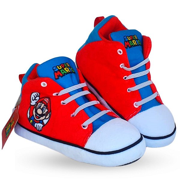 Pantufa Infantil Unissex Star Super Mario - bebrands oficial