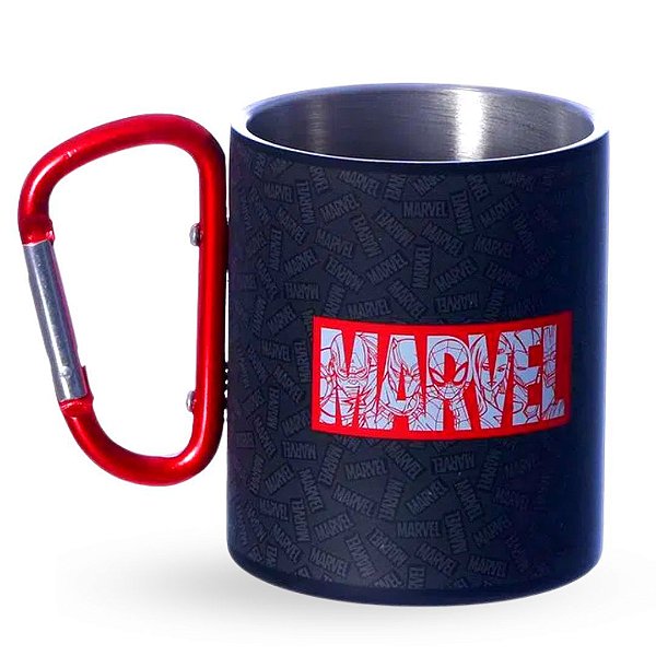Caneca Mosquetão 300ml Marvel