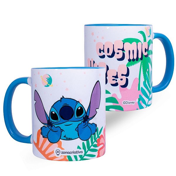Caneca Pop Stitch Comics Vibes 350ml - Disney ©